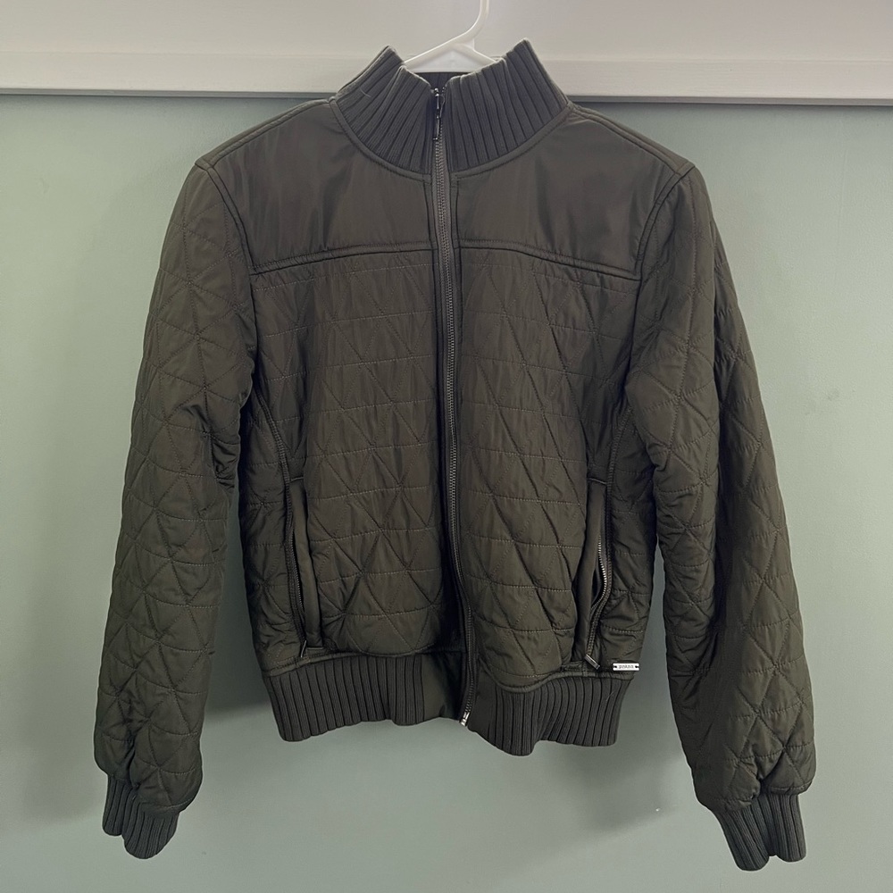prAna Diva bomber jacket dark green size S